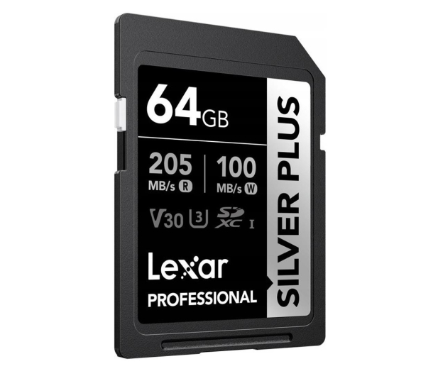 Lexar 64GB Silver Plus SDXC UHS-I U3 V30 - 1292540 - zdjęcie 2